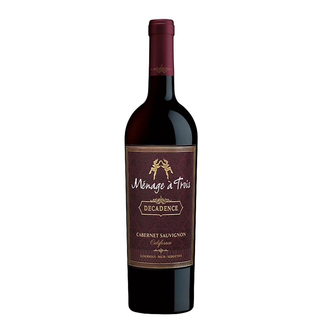 2018年加州纳帕Menage a Trois赤霞珠   Menage A Trois Decadence Cabernet Sauvignon 2018